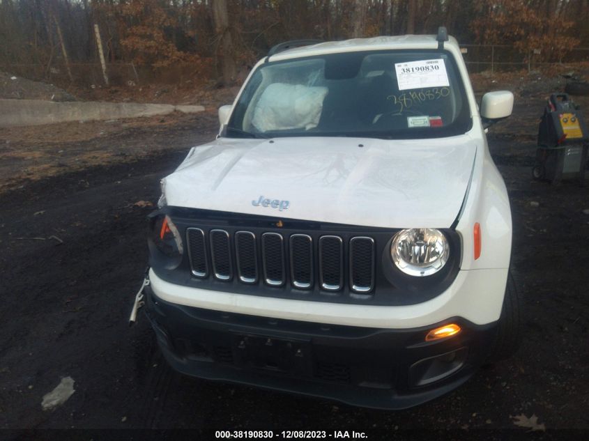 2018 Jeep Renegade Latitude 4X4 VIN: ZACCJBBB5JPG73494 Lot: 38190830