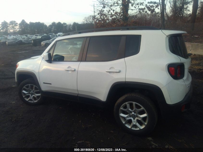 2018 Jeep Renegade Latitude 4X4 VIN: ZACCJBBB5JPG73494 Lot: 38190830