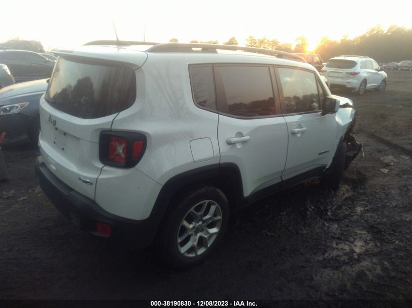 2018 Jeep Renegade Latitude 4X4 VIN: ZACCJBBB5JPG73494 Lot: 38190830