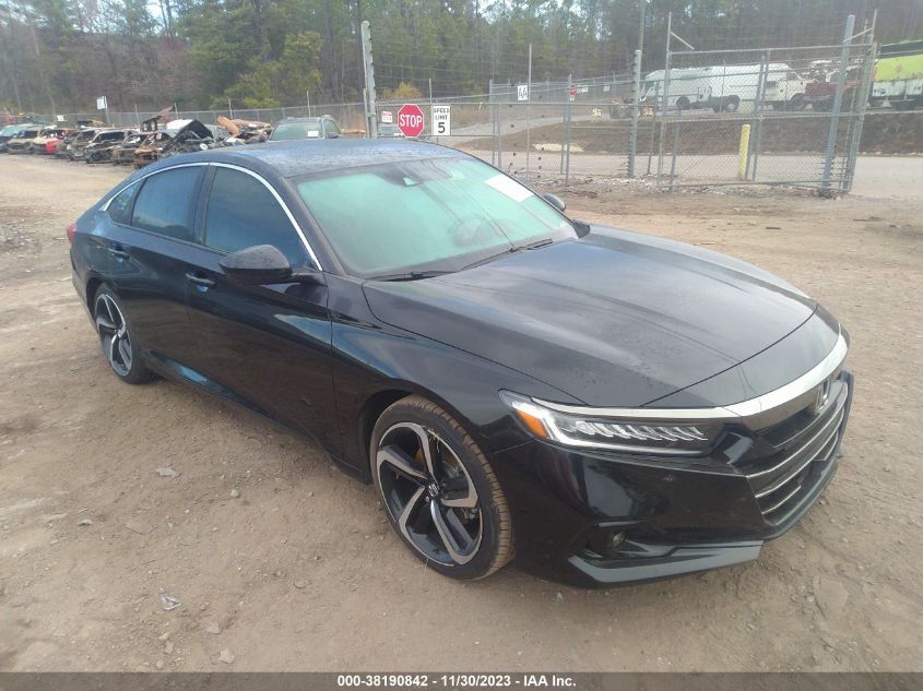 2021 Honda Accord Sport VIN: 1HGCV1F3XMA033997 Lot: 38190842