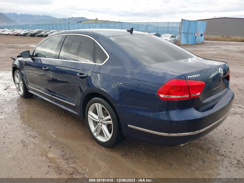 2012 Volkswagen Passat 2.0L Tdi Sel Premium VIN: 1VWCN7A32CC086850 Lot: 38191418