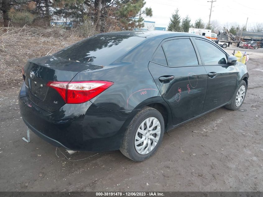 2018 Toyota Corolla Le VIN: 5YFBURHE7JP832024 Lot: 38191478