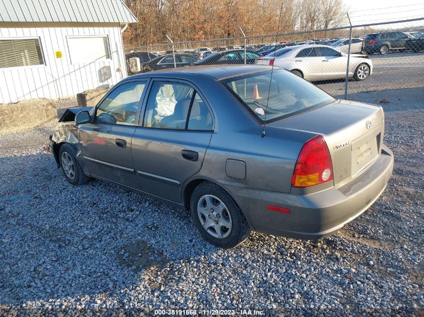 2004 Hyundai Accent Gl VIN: KMHCG45C14U551177 Lot: 38191668