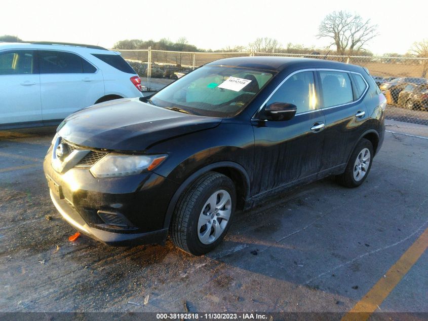 2015 Nissan Rogue S VIN: KNMAT2MT4FP517961 Lot: 38192518