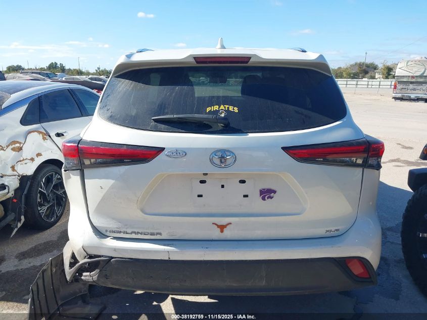 2021 Toyota Highlander Xle VIN: 5TDGZRAH0MS528475 Lot: 38192759