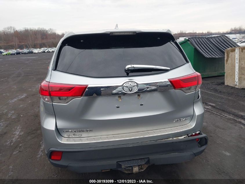 2018 Toyota Highlander Xle VIN: 5TDJZRFH8JS837783 Lot: 38193099