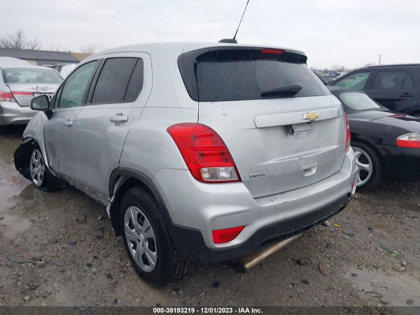 2019 Chevrolet Trax Ls VIN: 3GNCJKSB4KL168094 Lot: 38193219