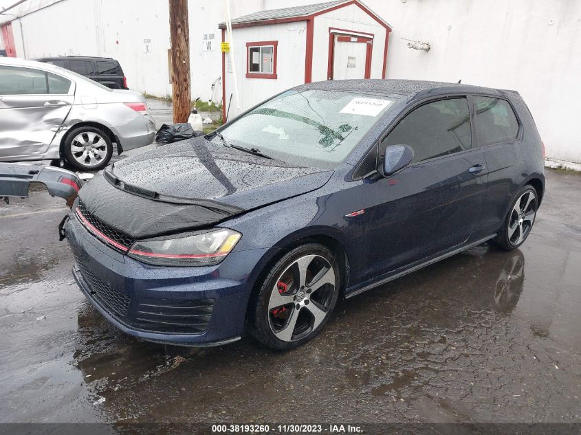 2015 Volkswagen Golf Gti 2.0T S 2-Door VIN: 3VWYT7AU9FM087355 Lot: 38193260