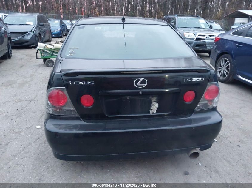 2003 Lexus Is 300 Base W/5-Speed Auto VIN: JTHBD192230068990 Lot: 38194218