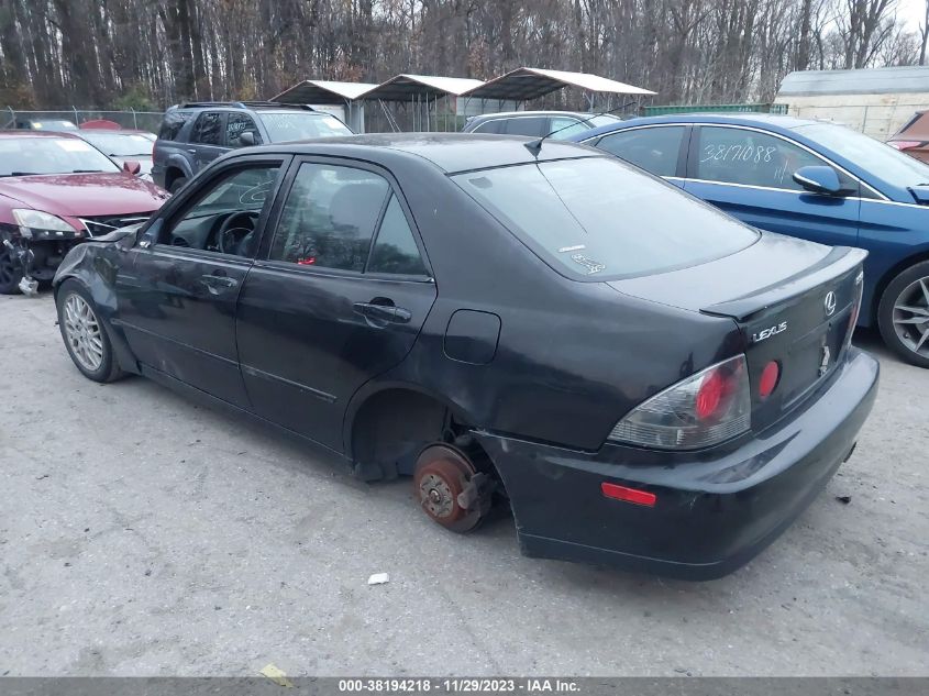 2003 Lexus Is 300 Base W/5-Speed Auto VIN: JTHBD192230068990 Lot: 38194218