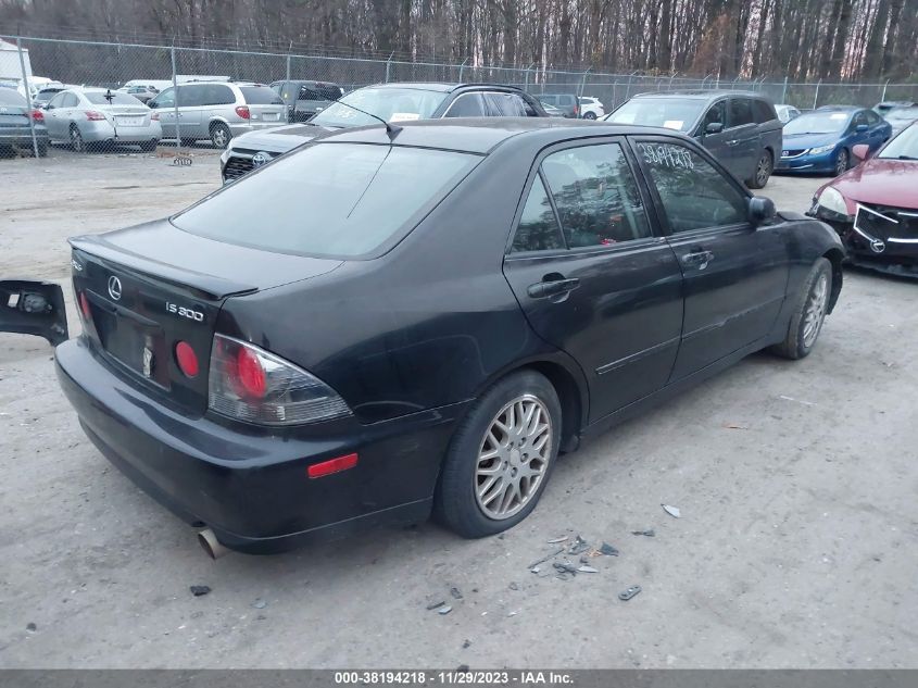 2003 Lexus Is 300 Base W/5-Speed Auto VIN: JTHBD192230068990 Lot: 38194218