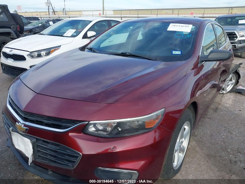 2016 Chevrolet Malibu Ls VIN: 1G1ZC5ST3GF202768 Lot: 38194645