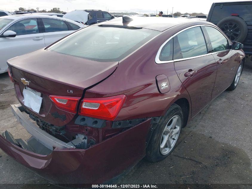 2016 Chevrolet Malibu Ls VIN: 1G1ZC5ST3GF202768 Lot: 38194645