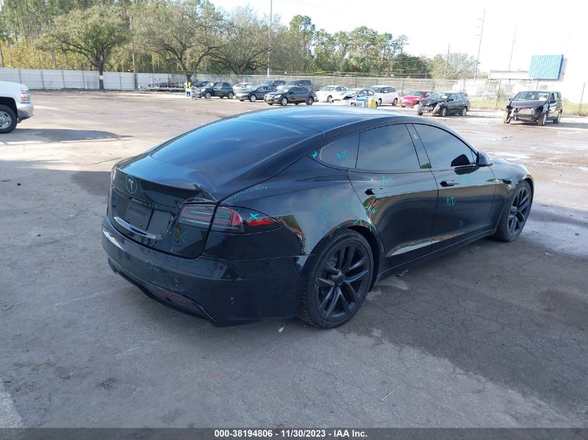 2022 Tesla Model S Dual Motor All-Wheel Drive VIN: 5YJSA1E58NF488557 Lot: 38194806