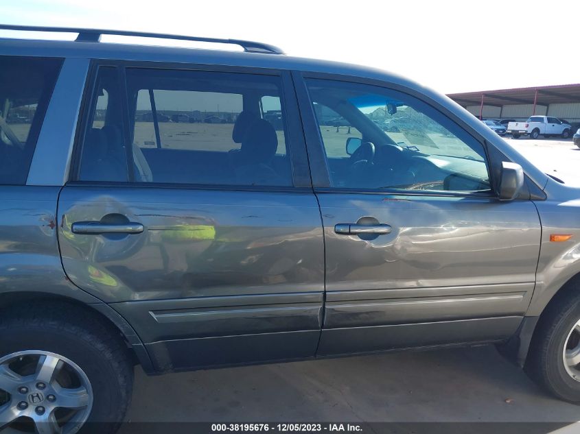 2007 Honda Pilot Ex VIN: 5FNYF28467B034458 Lot: 38195676
