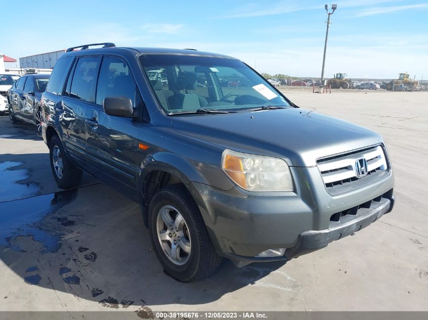 2007 Honda Pilot Ex VIN: 5FNYF28467B034458 Lot: 38195676