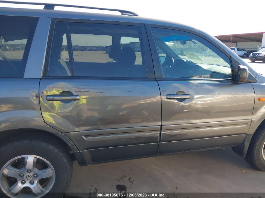 2007 Honda Pilot Ex VIN: 5FNYF28467B034458 Lot: 38195676