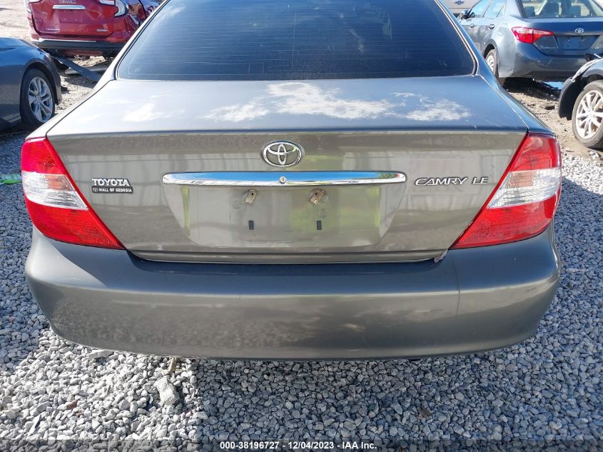 2004 Toyota Camry Le VIN: 4T1BE32K04U934308 Lot: 38196727