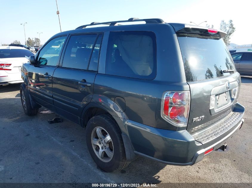 2HKYF185X6H531175 2006 Honda Pilot Ex-L