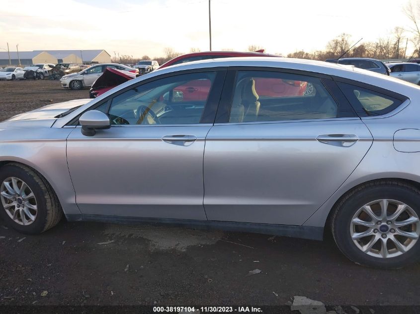 2016 Ford Fusion S VIN: 3FA6P0G78GR332552 Lot: 38197104