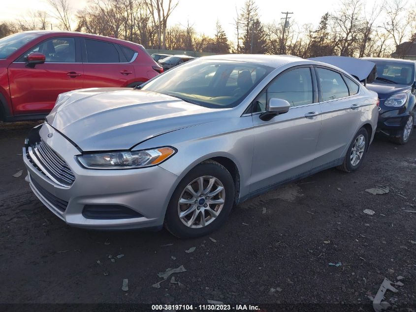 2016 Ford Fusion S VIN: 3FA6P0G78GR332552 Lot: 38197104