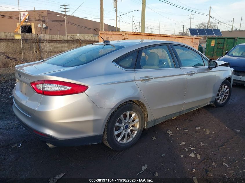 2016 Ford Fusion S VIN: 3FA6P0G78GR332552 Lot: 38197104