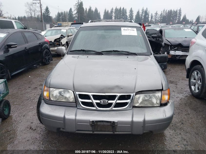 2001 Kia Sportage Ex/Limited/Base (A4)/Base (M5) VIN: KNDJA723015700218 Lot: 38197196