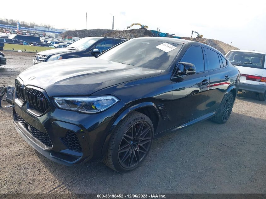 2021 BMW X6 M VIN: 5YMCY0C05M9F96820 Lot: 38198452