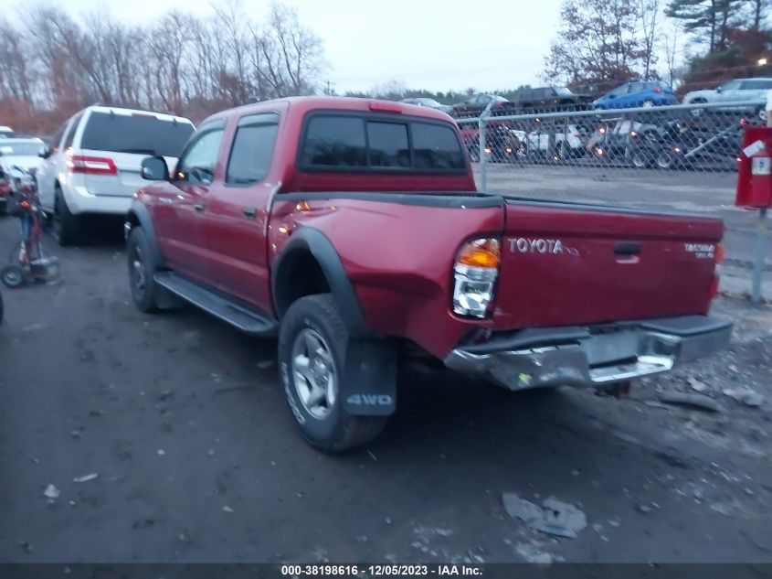 2003 Toyota Tacoma Base V6 (A4) VIN: 5TEHN72N63Z205557 Lot: 38198616