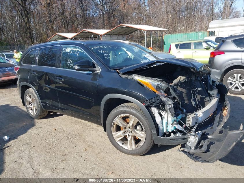 2016 Toyota Highlander Limited V6 VIN: 5TDDKRFH1GS274327 Lot: 38198726