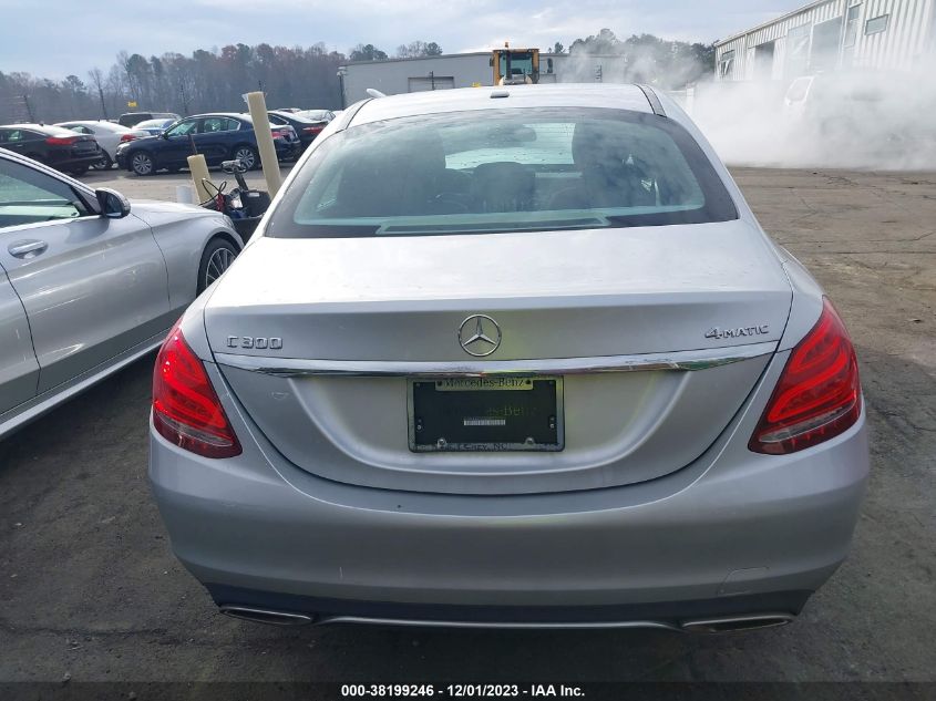 2015 Mercedes-Benz C 300 Sport 4Matic/Luxury 4Matic/4Matic VIN: 55SWF4KB9FU035675 Lot: 38199246