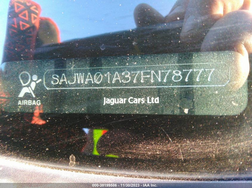 2007 Jaguar S-Type 3.0 V6 VIN: SAJWA01A37FN78777 Lot: 38199586