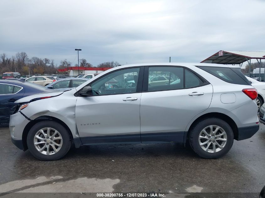 2019 Chevrolet Equinox Ls VIN: 2GNAXHEV8K6168683 Lot: 38200755