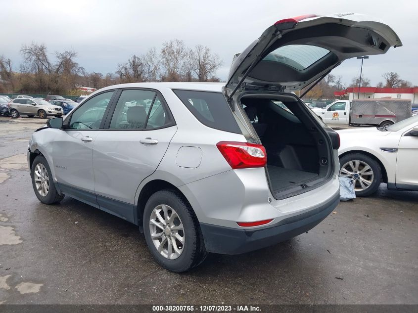 2019 Chevrolet Equinox Ls VIN: 2GNAXHEV8K6168683 Lot: 38200755