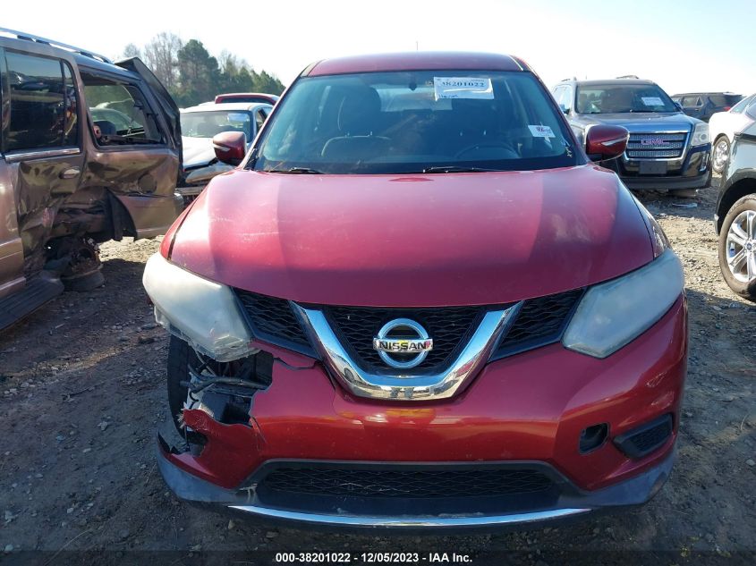 2015 Nissan Rogue S VIN: KNMAT2MT5FP530153 Lot: 38201022