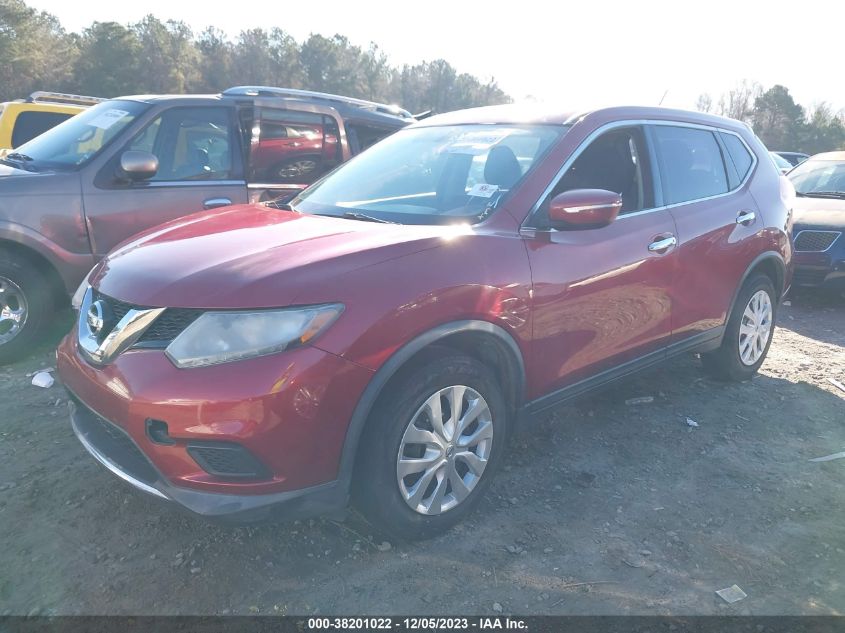 2015 Nissan Rogue S VIN: KNMAT2MT5FP530153 Lot: 38201022