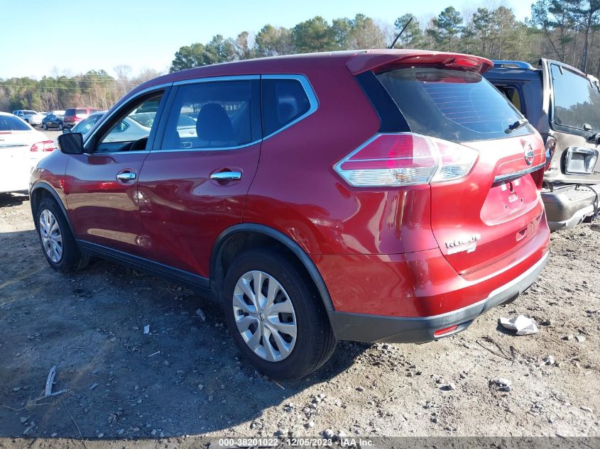 2015 Nissan Rogue S VIN: KNMAT2MT5FP530153 Lot: 38201022