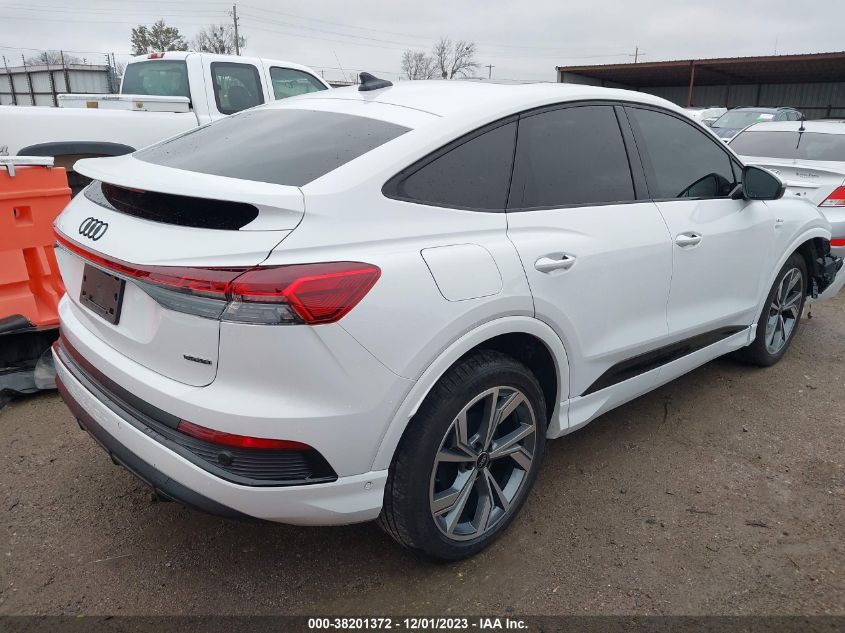 WA142BFZ6PP026028 2023 Audi Q4 Sportback E-Tron Prestige 50 Quattro