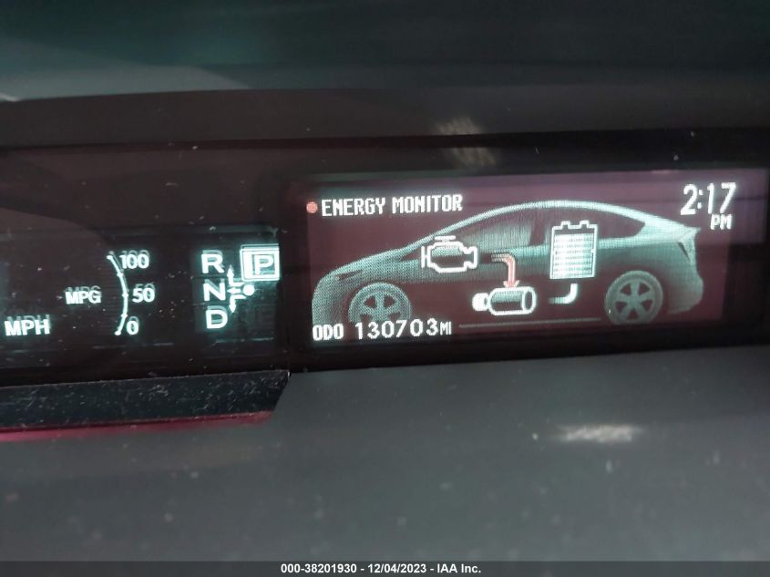 2013 Toyota Prius Two VIN: JTDKN3DU8D5601531 Lot: 38201930