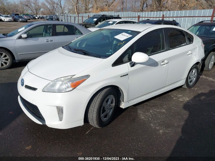 2013 Toyota Prius Two VIN: JTDKN3DU8D5601531 Lot: 38201930