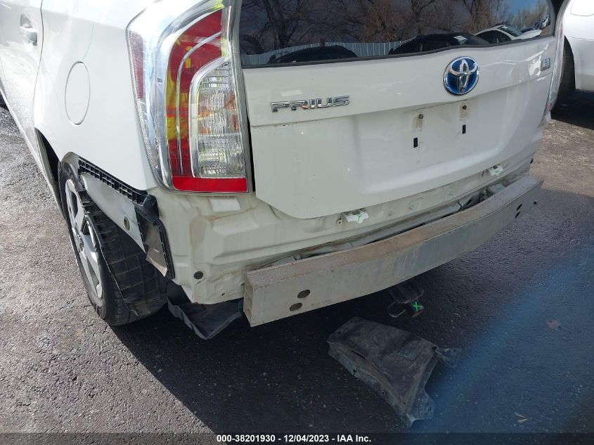 2013 Toyota Prius Two VIN: JTDKN3DU8D5601531 Lot: 38201930
