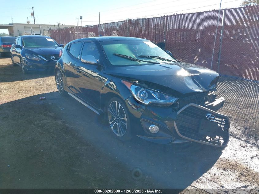 2016 Hyundai Veloster Turbo VIN: KMHTC6AE6GU275940 Lot: 38202690