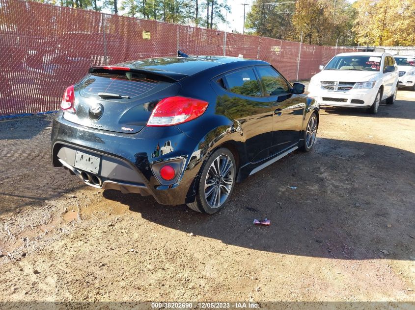 2016 Hyundai Veloster Turbo VIN: KMHTC6AE6GU275940 Lot: 38202690