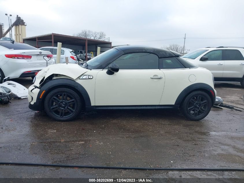 2013 Mini Coupe Cooper S VIN: WMWSX3C51DT466597 Lot: 38202699