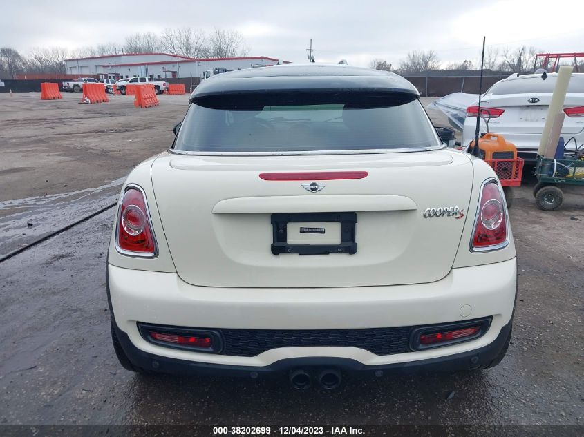 2013 Mini Coupe Cooper S VIN: WMWSX3C51DT466597 Lot: 38202699