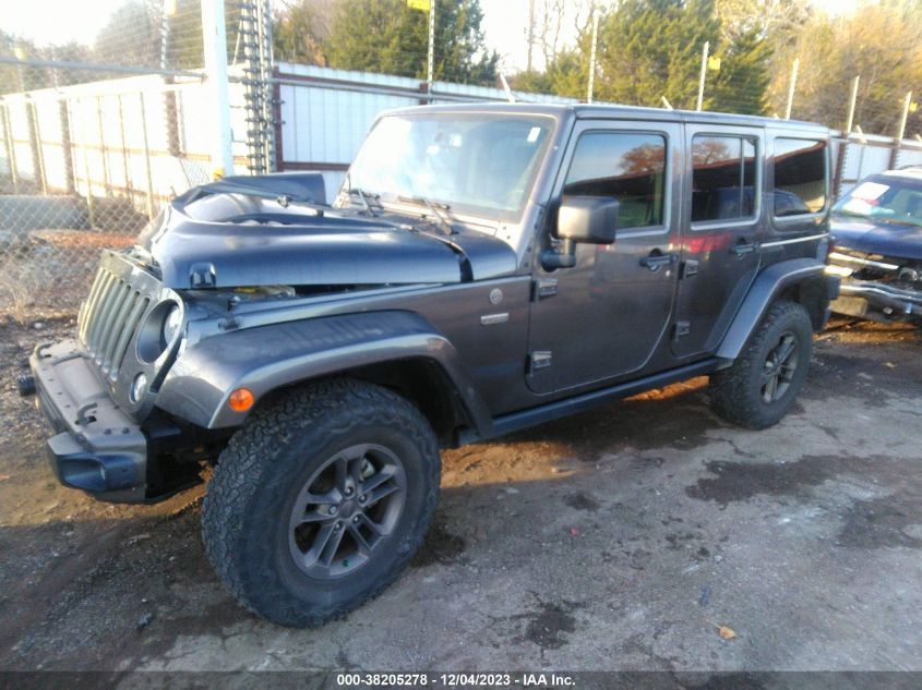 2016 Jeep Wrangler Unlimited 75Th Anniversary VIN: 1C4HJWEG5GL220655 Lot: 38205278