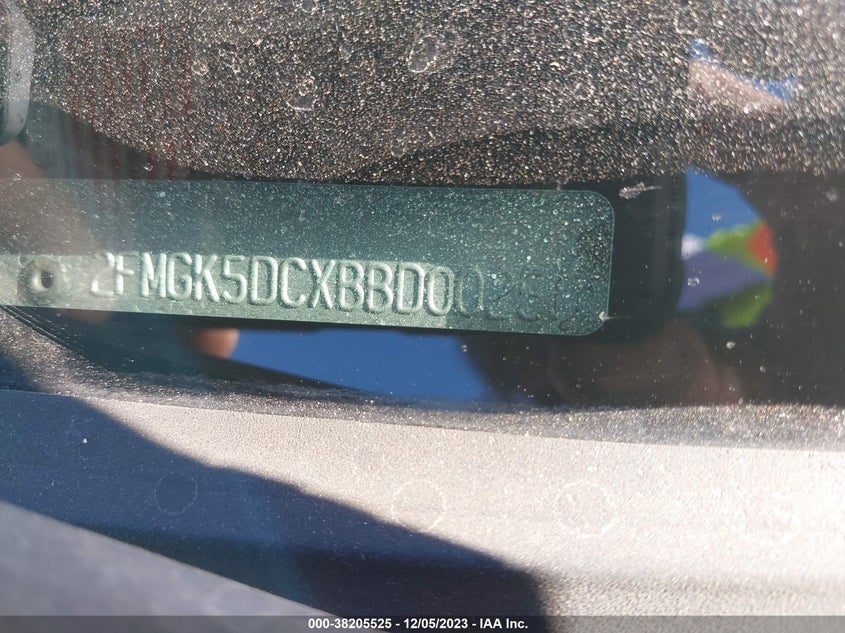 2011 Ford Flex Limited VIN: 2FMGK5DCXBBD00250 Lot: 38205525