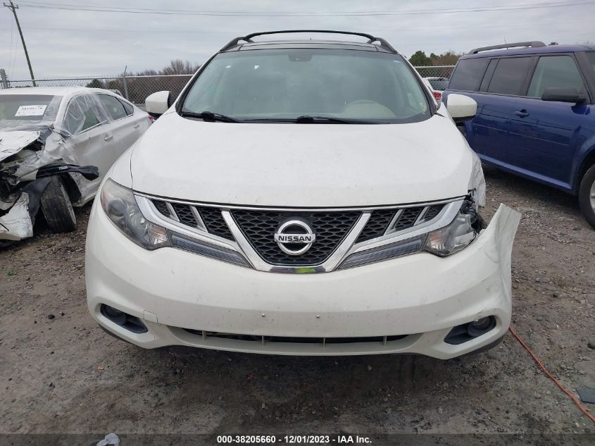 2012 Nissan Murano Sl VIN: JN8AZ1MU5CW107046 Lot: 38205660