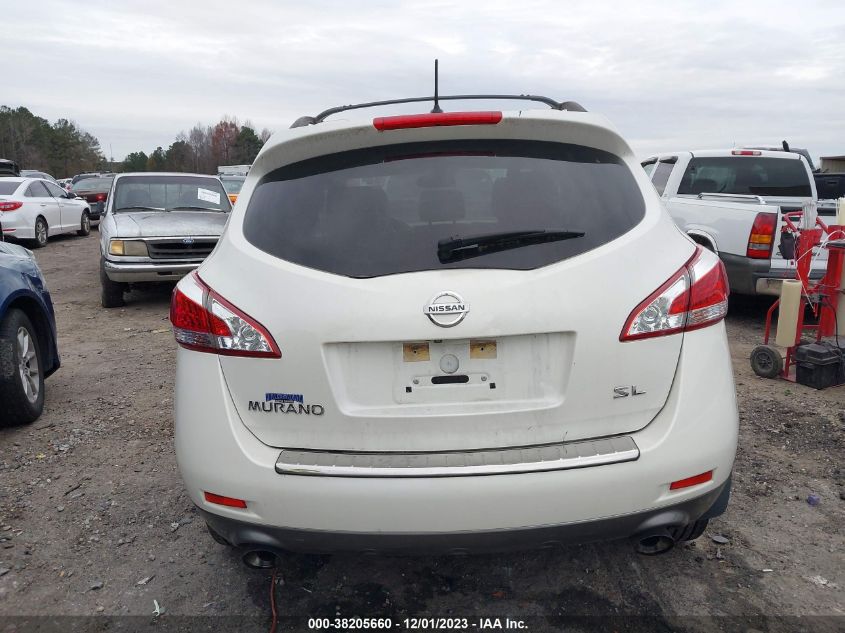 2012 Nissan Murano Sl VIN: JN8AZ1MU5CW107046 Lot: 38205660