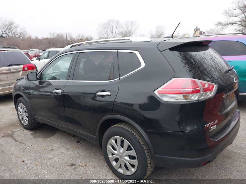 2016 Nissan Rogue S VIN: KNMAT2MT2GP640398 Lot: 38205690